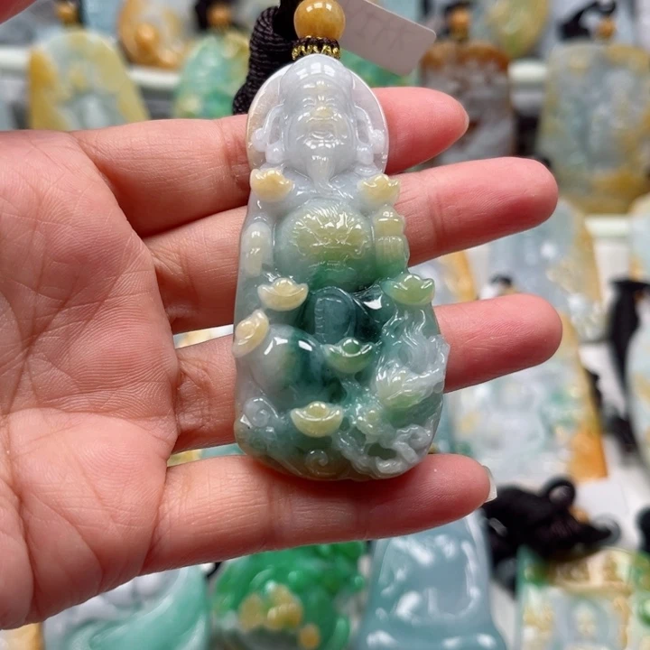 翡翠未镶嵌吊坠(不含链)挂件