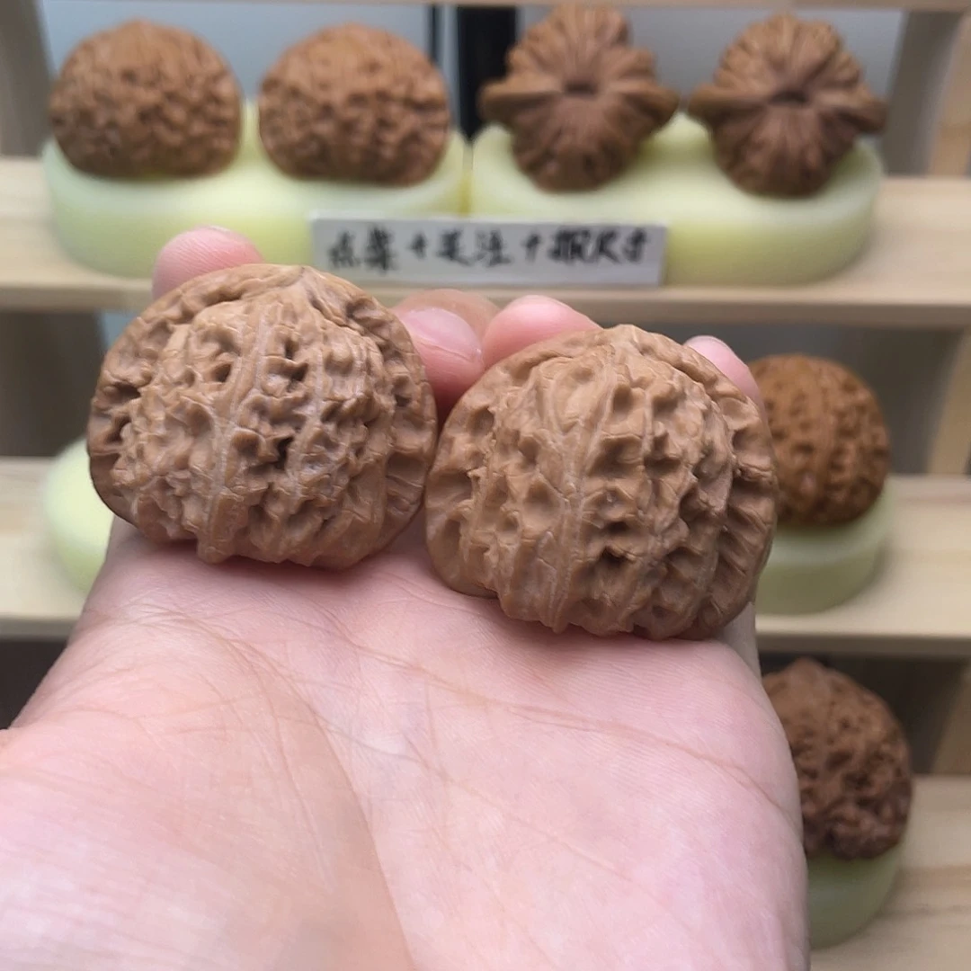 文玩核桃吊坠41全品三角白