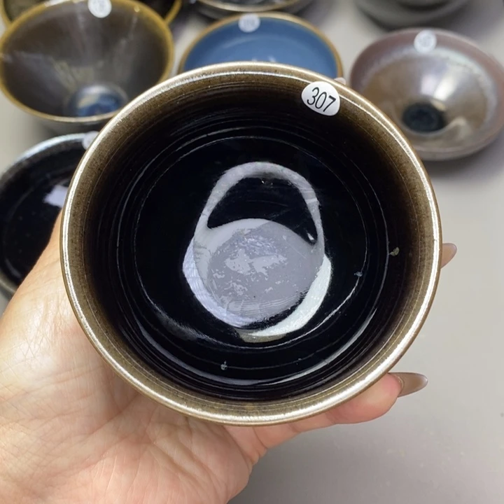 茶盏建窑建盏磨底柴烧主人杯