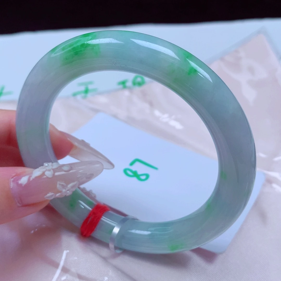 未镶嵌手镯翡翠天然缅甸翡翠A货手镯 87号