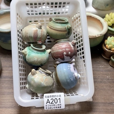 紫砂花盆201瑕疵品口径2.5左右