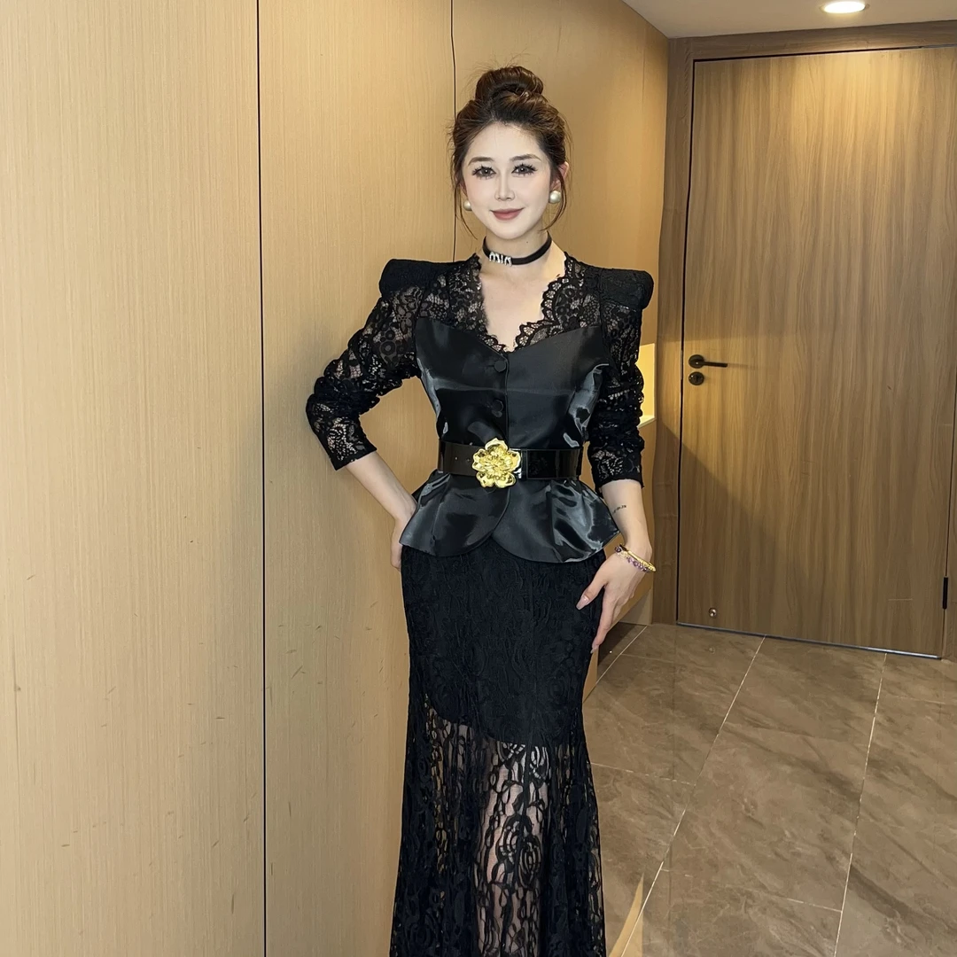 【MD原创·宵夜】2025春季新款设计感时尚长袖欧若风上衣