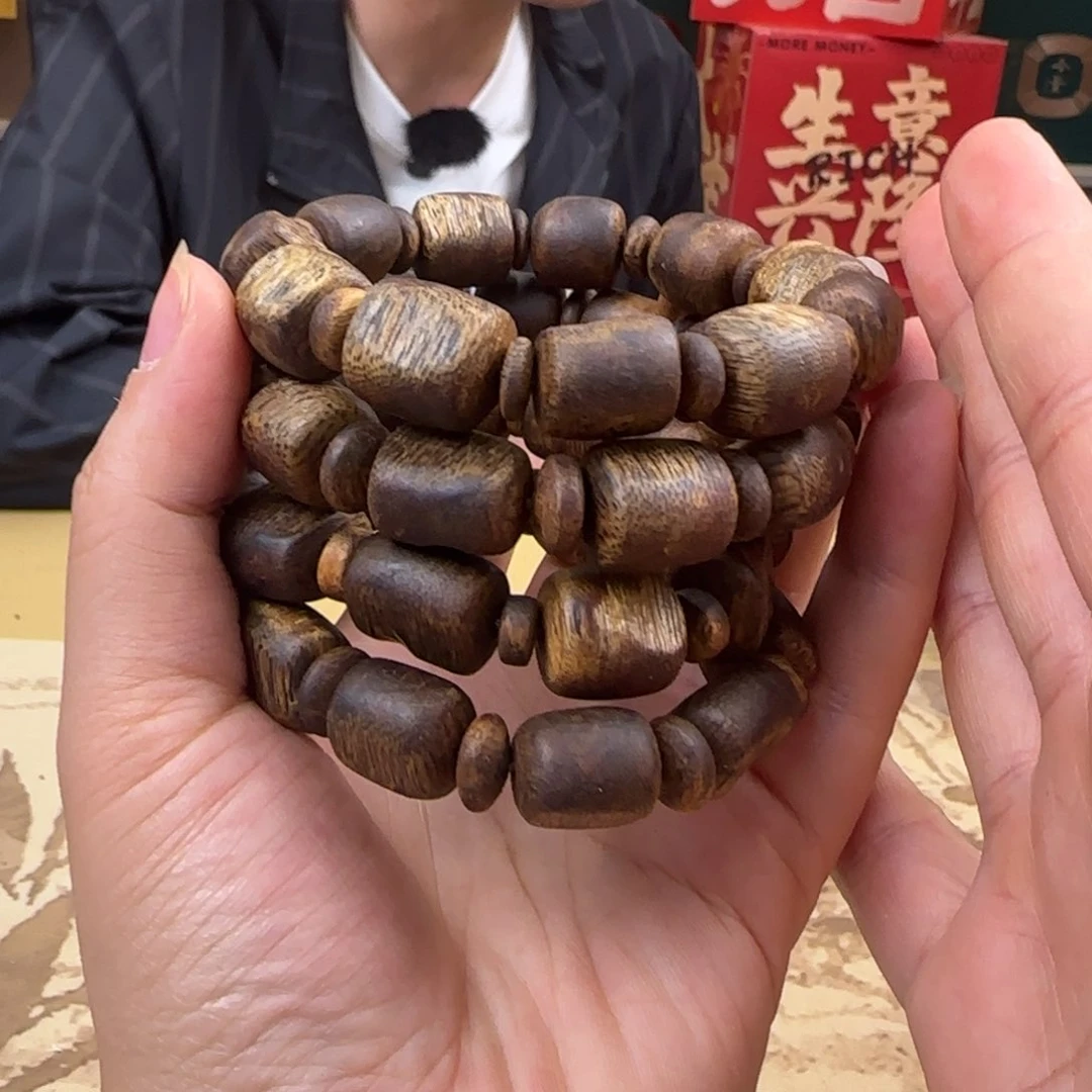 沉香手串白棋板头多样性发货1条13克