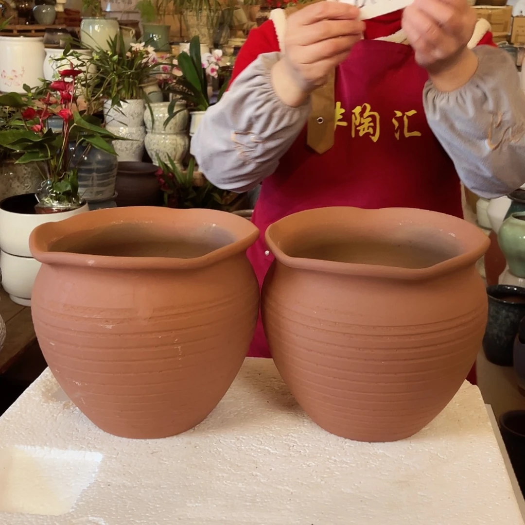 紫砂花盆高度18口径20