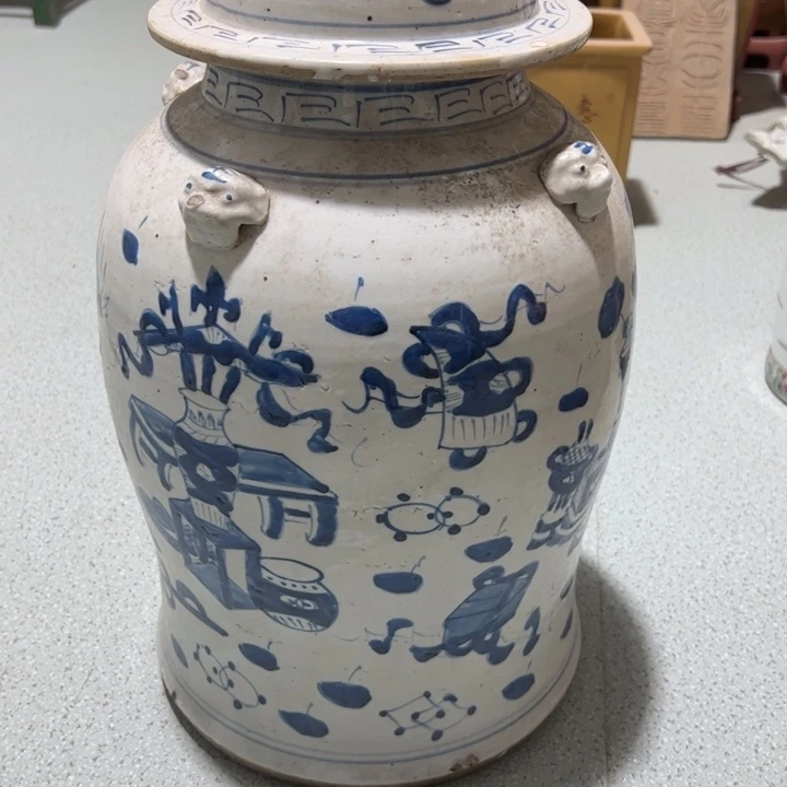 景德镇陶瓷艺术瓷器绿*蓝