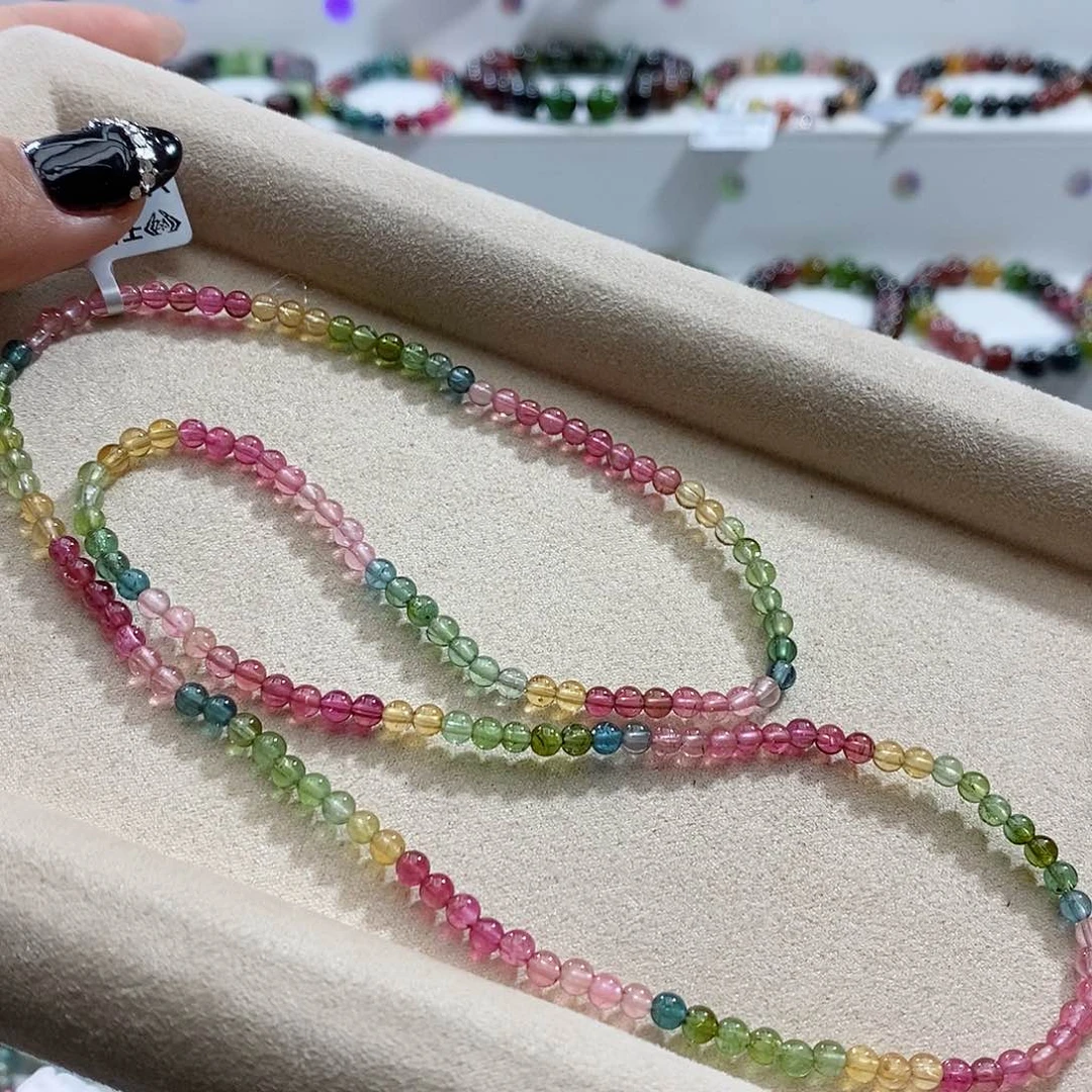 碧玺手链未镶嵌多样性发一条