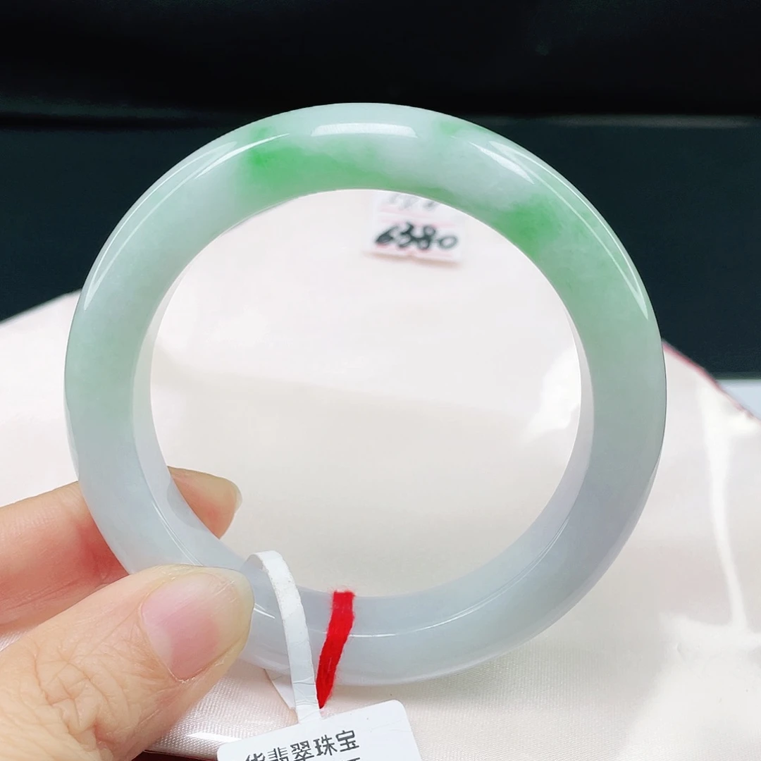 未镶嵌手镯翡翠正圈57.8。011