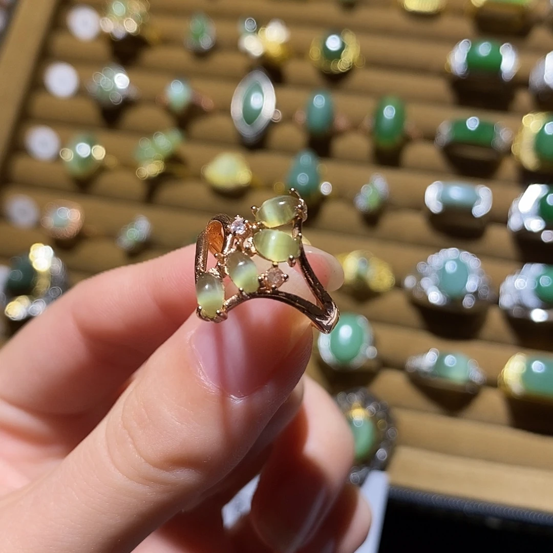 和田玉未镶嵌戒指