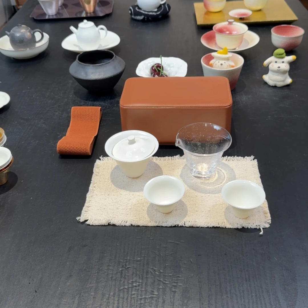 旅行4件套+方形茶盒（有流苏小茶席
