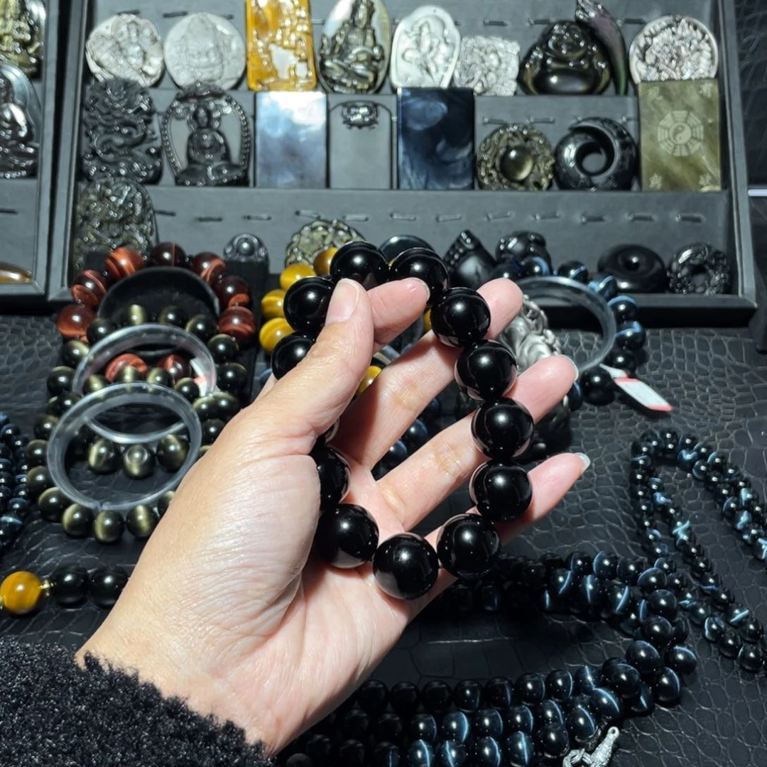 黑曜岩手链未镶嵌家****林