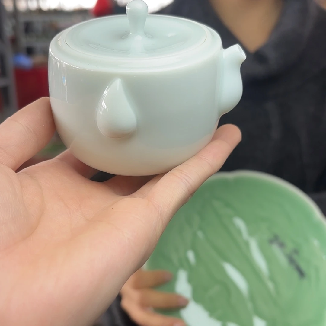 龙泉云间青瓷小米茶器