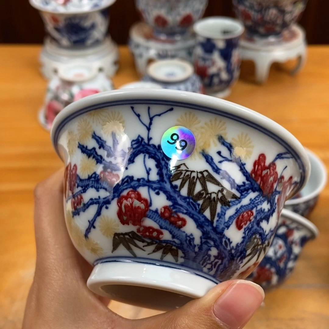 手绘现代茶具非古董