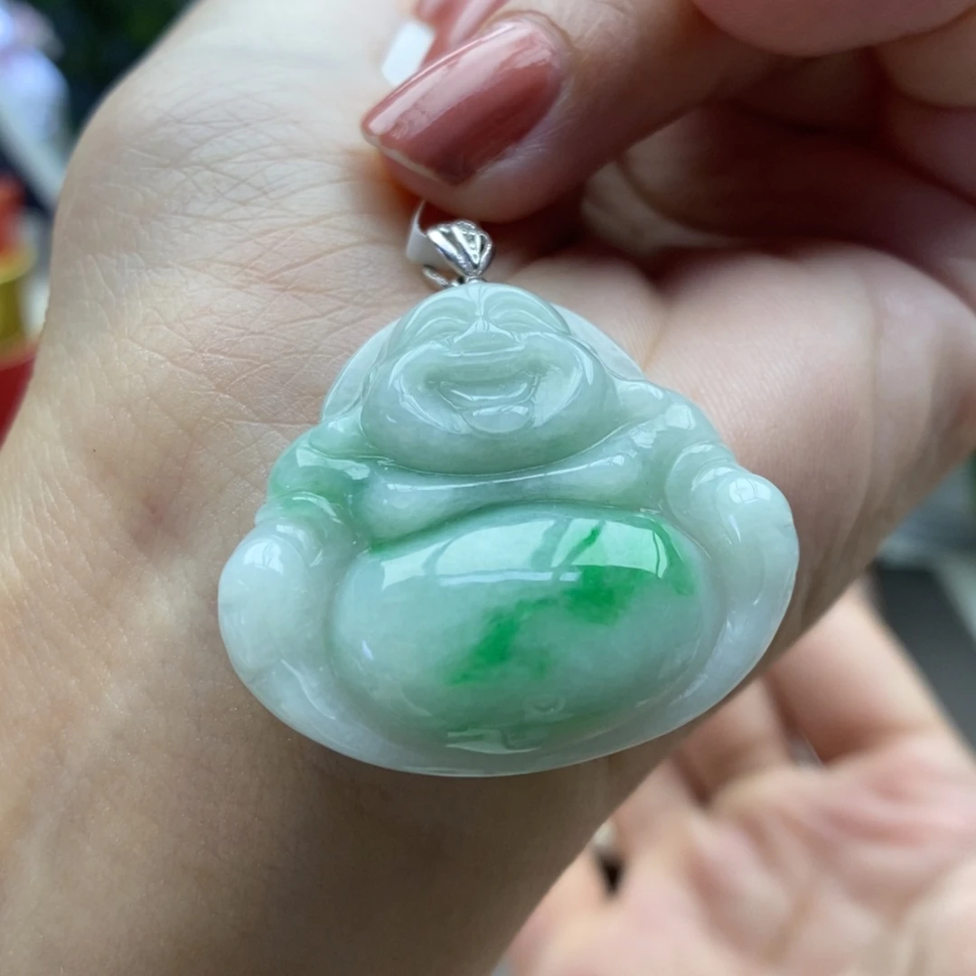 翡翠银S925镶嵌颈饰吊坠15