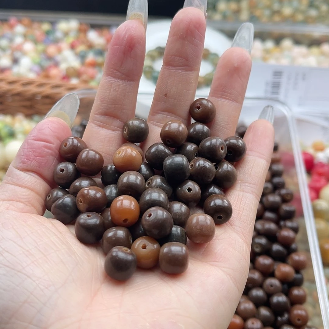 白玉菩提吊坠z瑕疵10mm/50+60颗