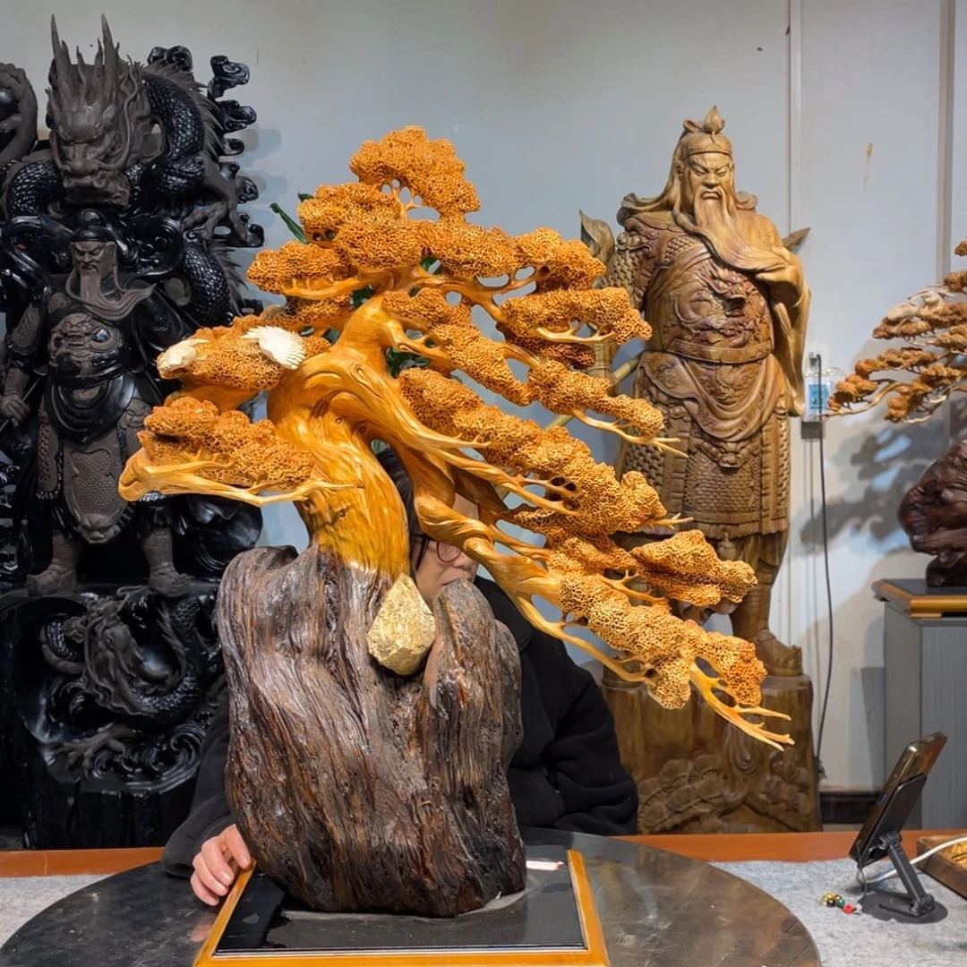 香榧木崖柏迎客松精品