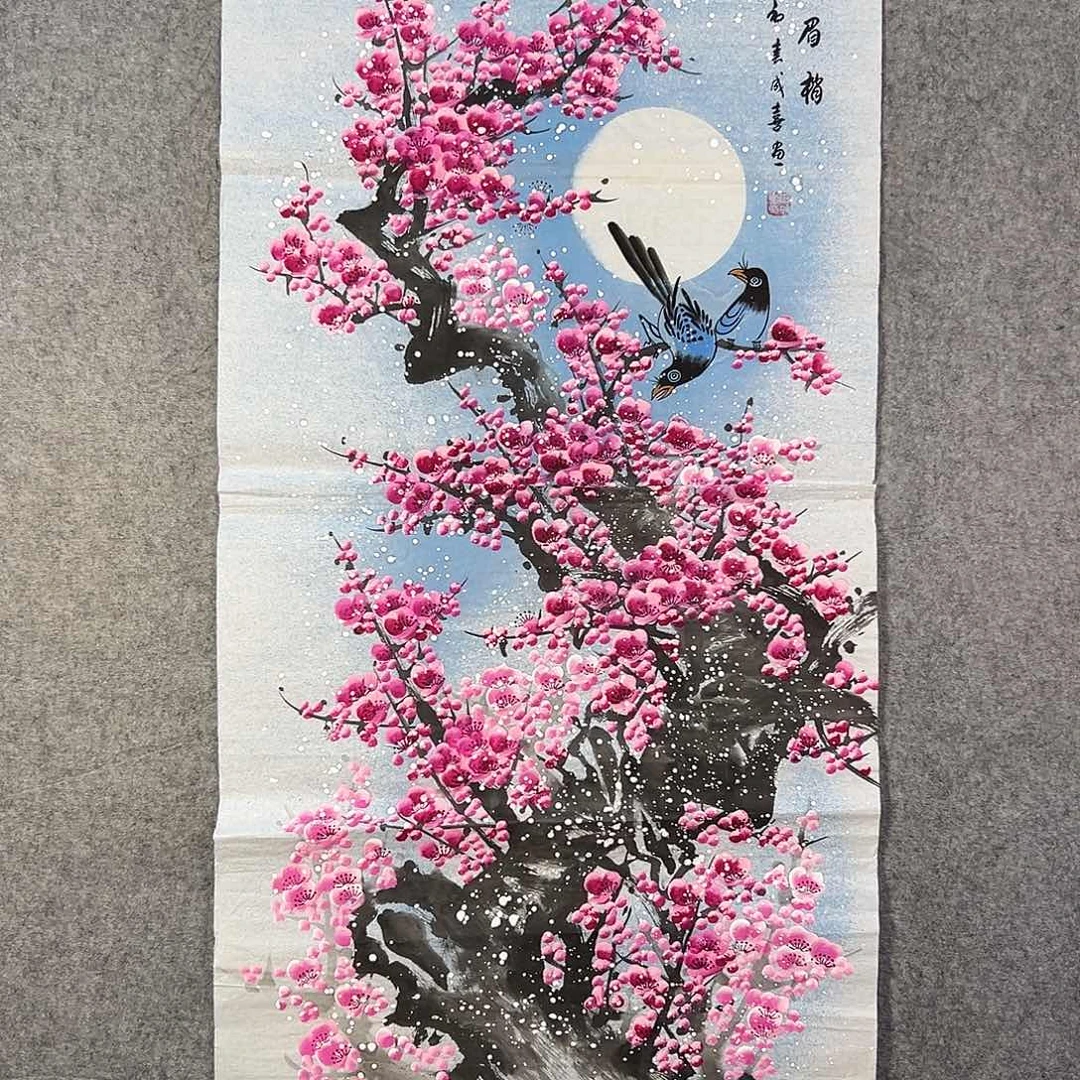 国画595 花鸟在此鸣叫的日子
