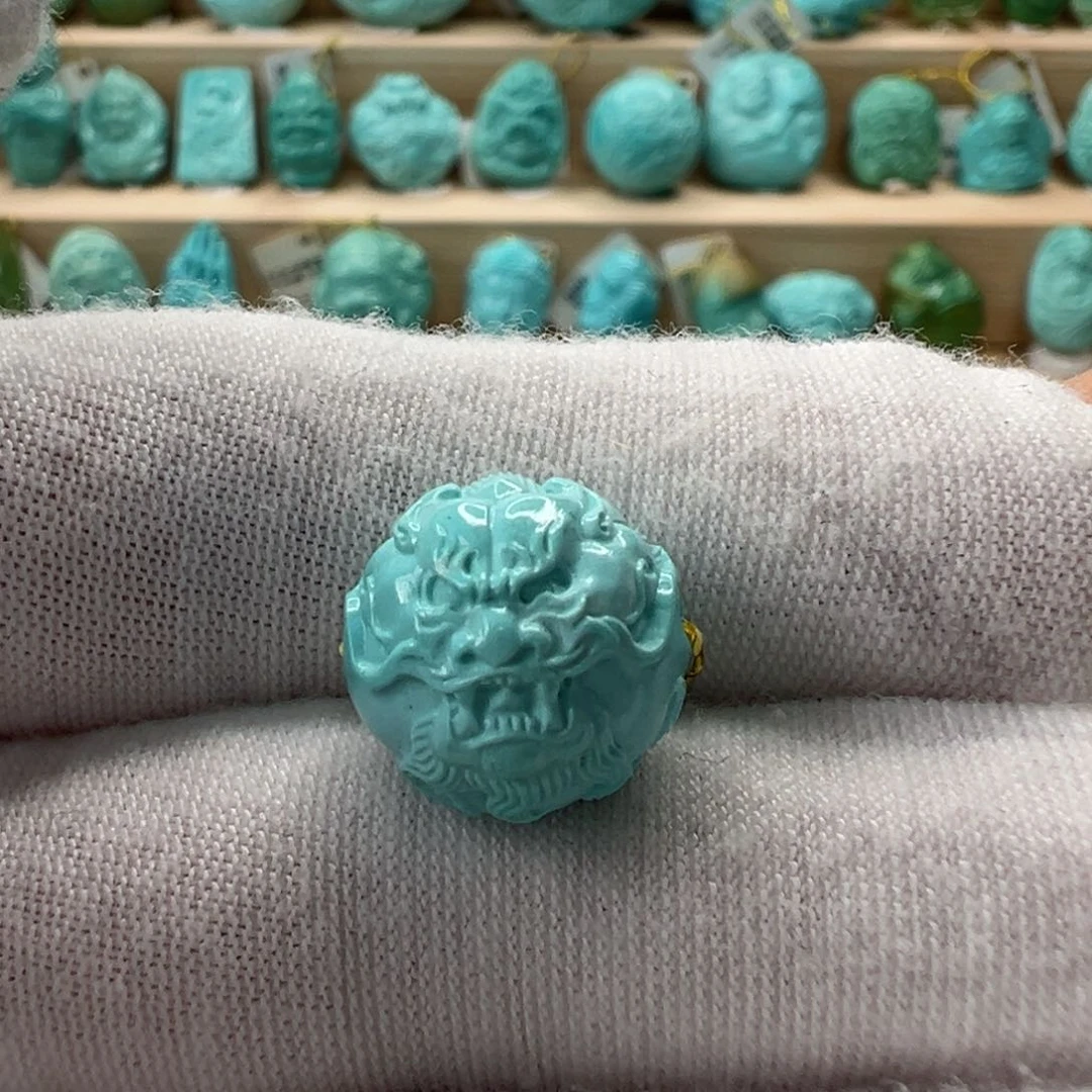 未镶嵌绿松石龙珠12.8mm