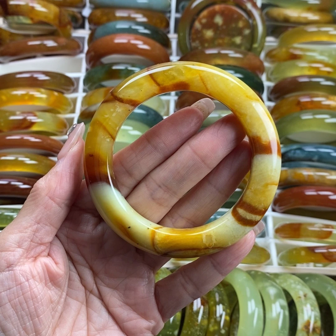 未镶嵌蛇纹石玉手镯57