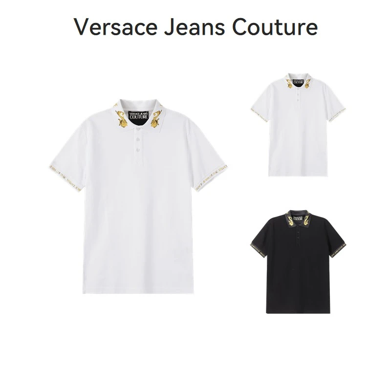 Versace范思哲VJC 奢侈品POLO衫男士短袖POLO衫76GAGT00 CJ01T