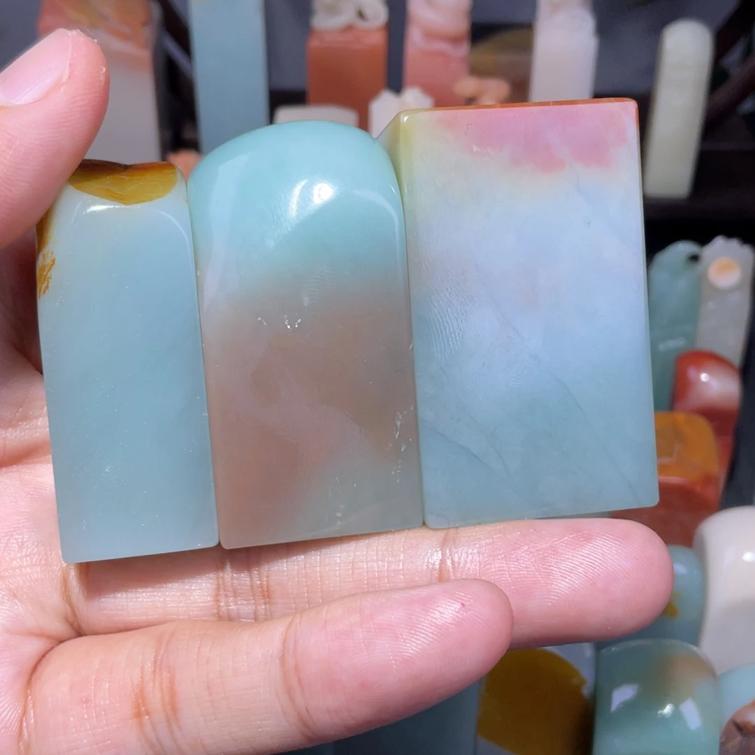 老挝石印石熊**石天青石