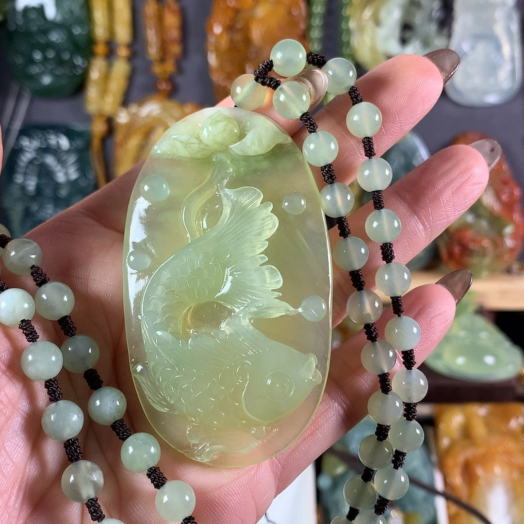 念****岫玉未镶嵌吊坠(赠链)