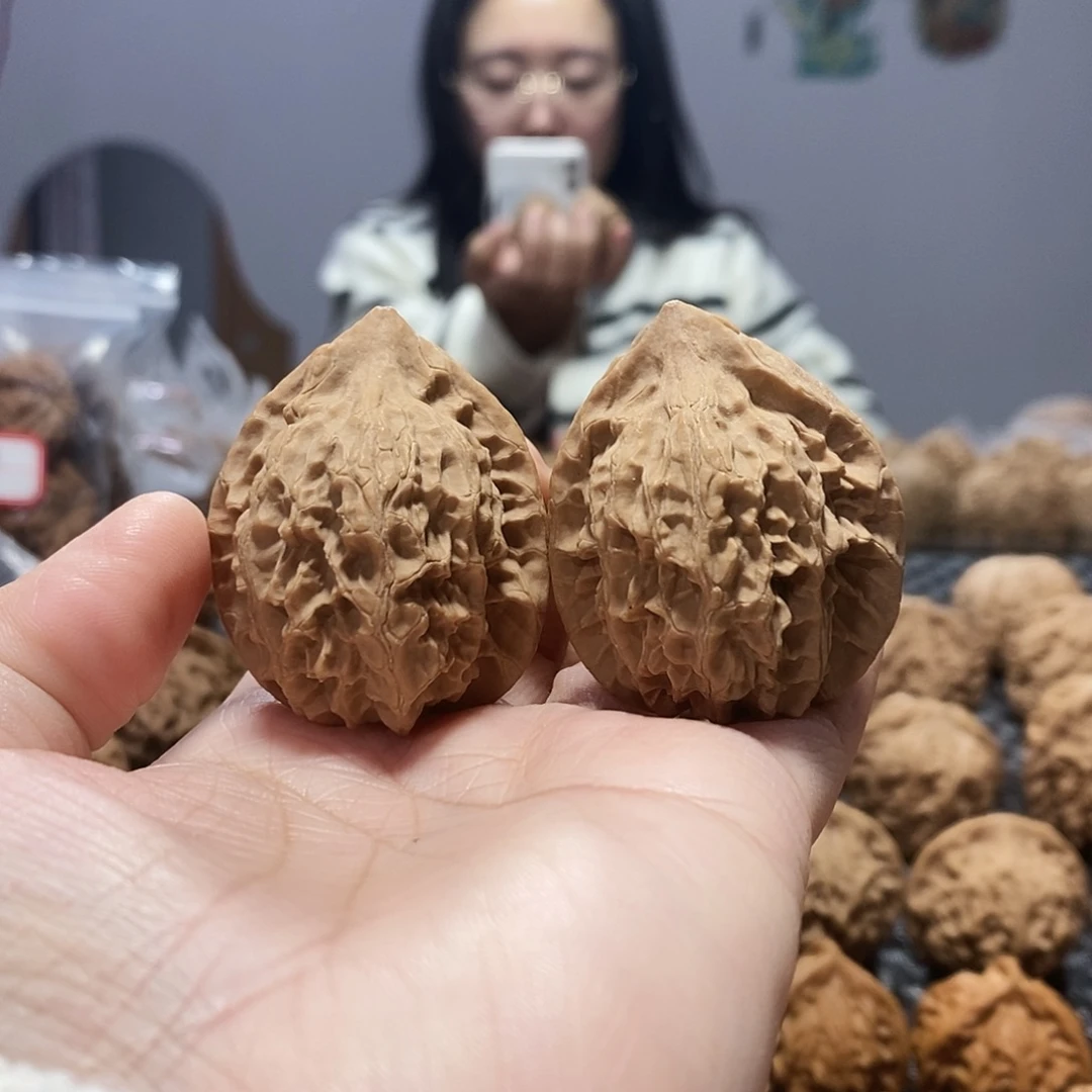 桃核吊坠野生鸡心36+