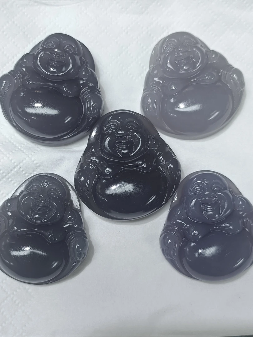 980号烟紫色佛公吊坠多样性随机一个