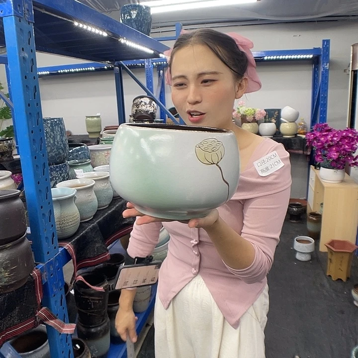 19×14-粗陶花盆有孔