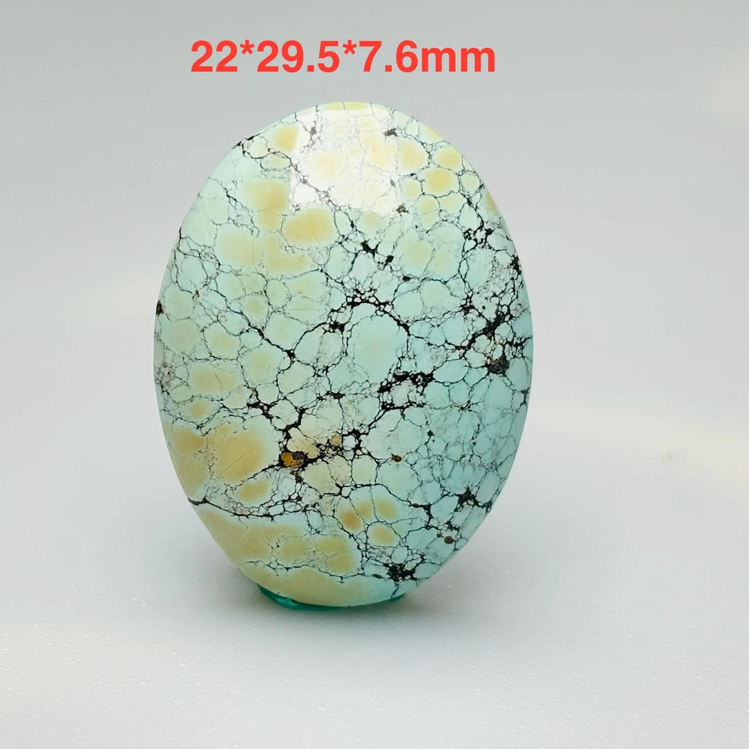 石界原矿绿松石大蛋面尺寸24.9*17mm高瓷精品配饰