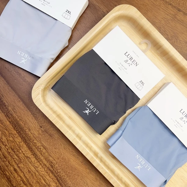 【鹿人品牌】3条装-冰丝面料男士内裤