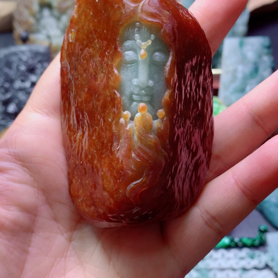o***色定制翡翠未镶嵌翡翠
