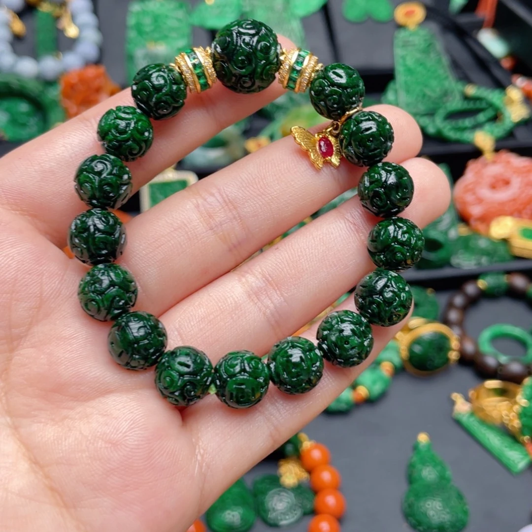 翡翠银S925镶嵌颈饰