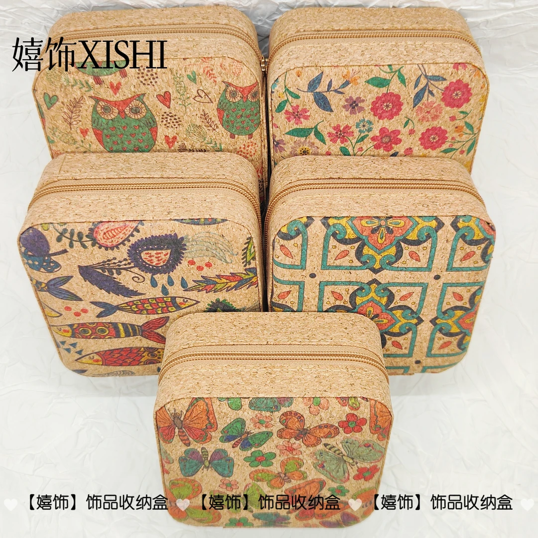 首饰盒/箱 【嬉饰】首饰收纳盒便携式旅行小巧精致大容量耳钉戒指