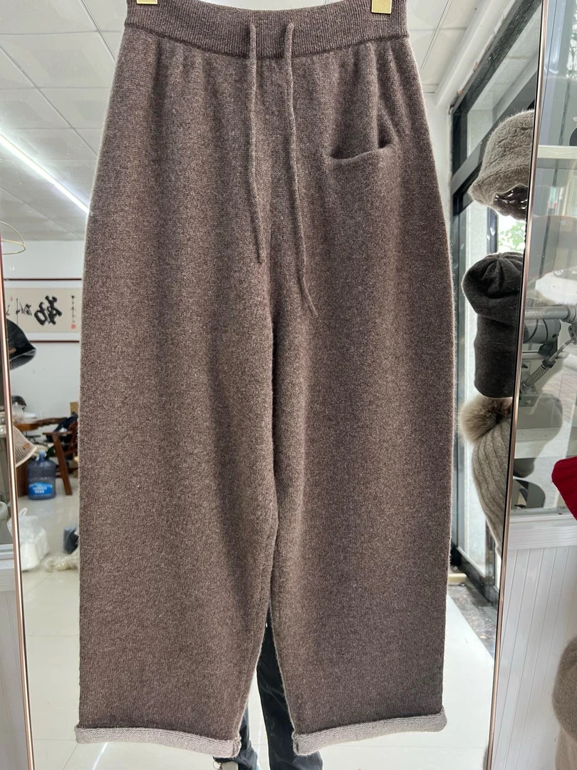 九分奶奶裤 羊绒单品 ct 23719