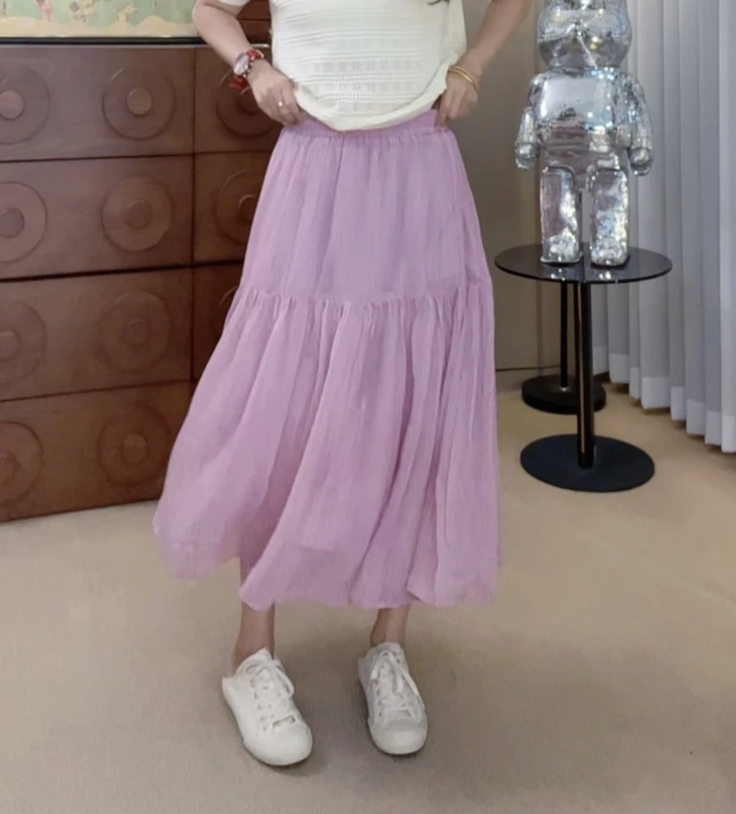 “在逃公主”半身裙2025新款千金玛德琳时髦裙子58071