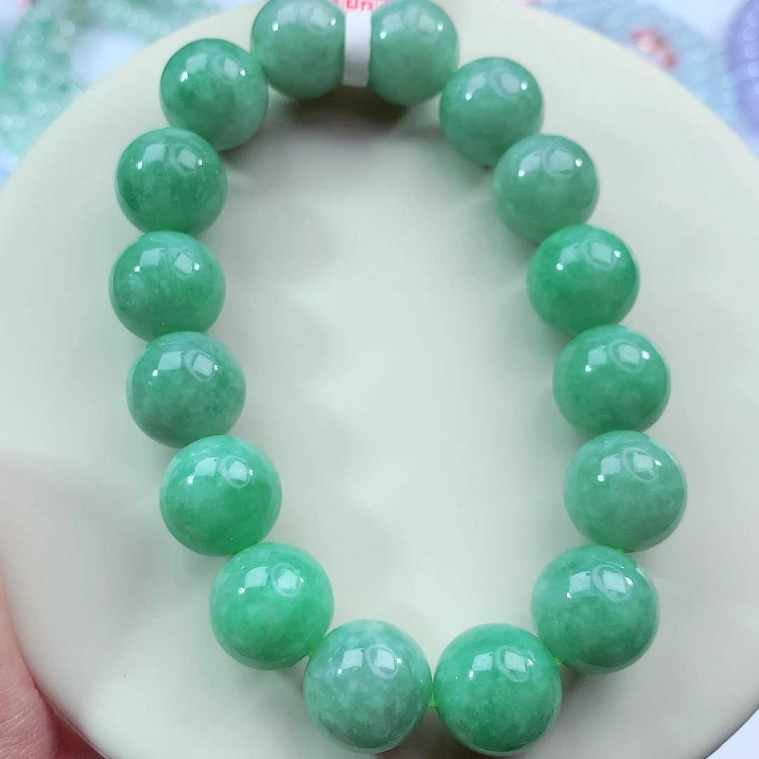 翡翠未镶嵌手链卡12.8