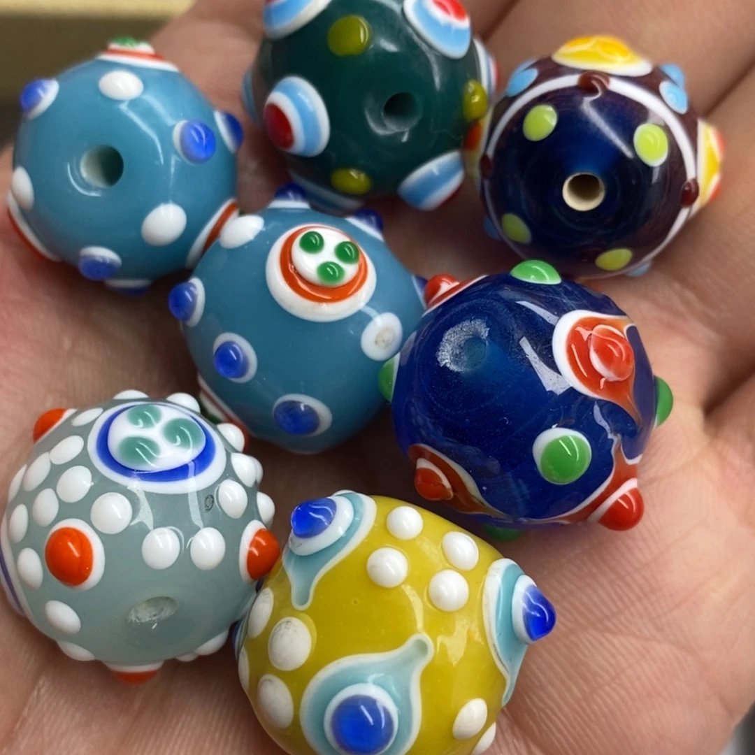 琉璃颈饰蜻蜓眼单珠