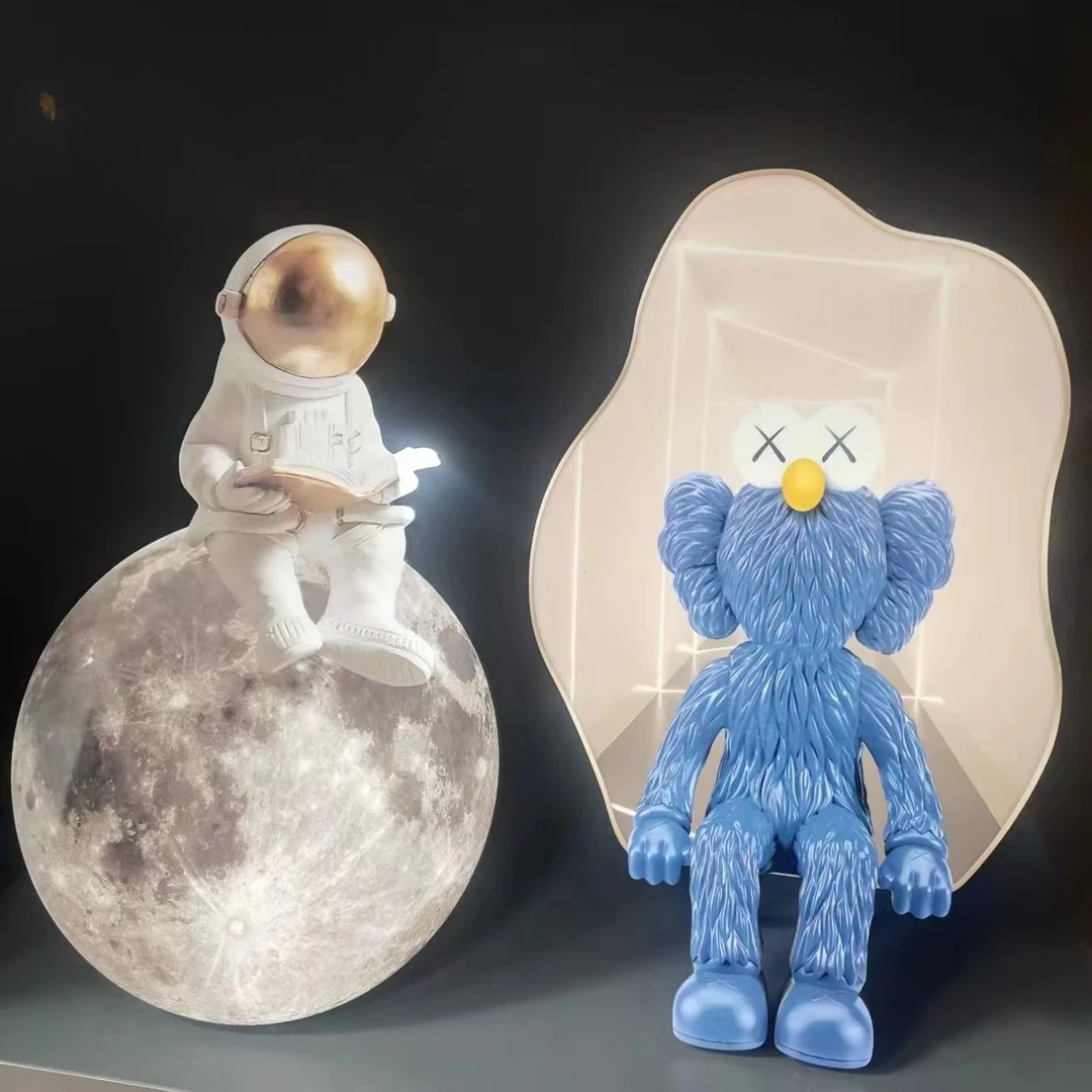 摆台摆件装饰画异形卧室卧室地球宇航员装饰泡泡女孩117