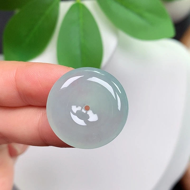 翡翠未镶嵌颈饰平安扣 23x6.2mm