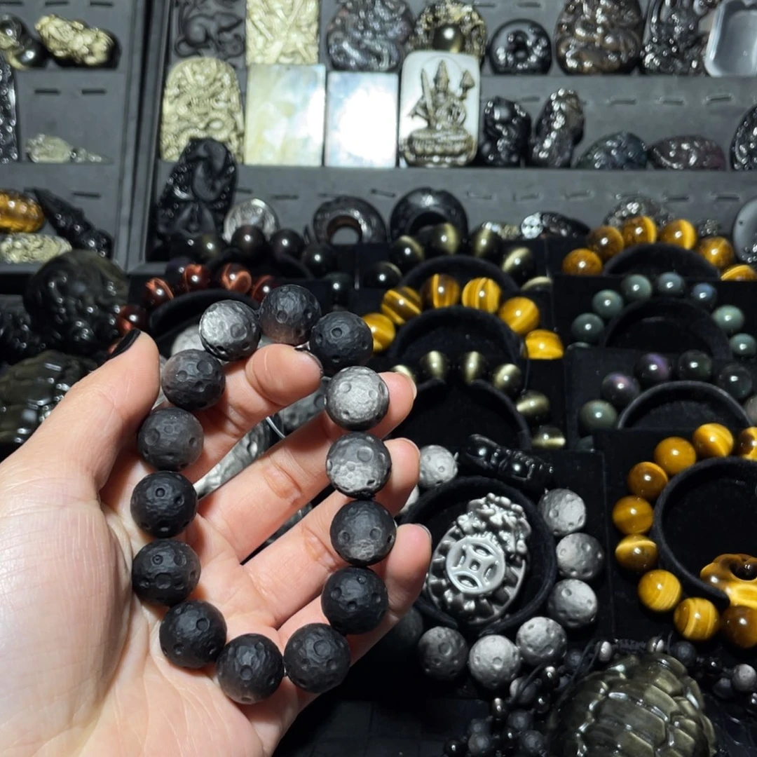 A***哥黑曜岩未镶嵌珠宝奇石