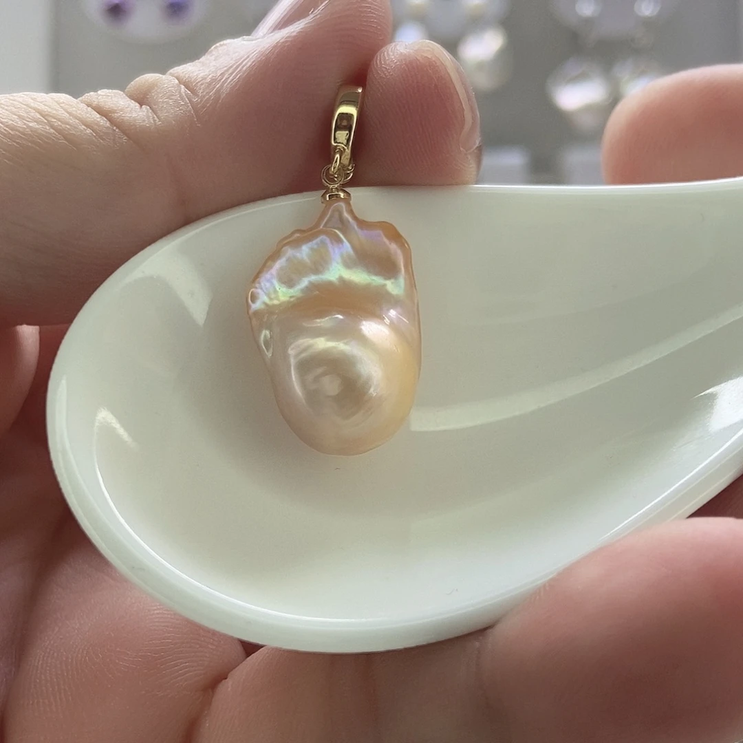 银S925镶嵌颈饰淡水珍珠55