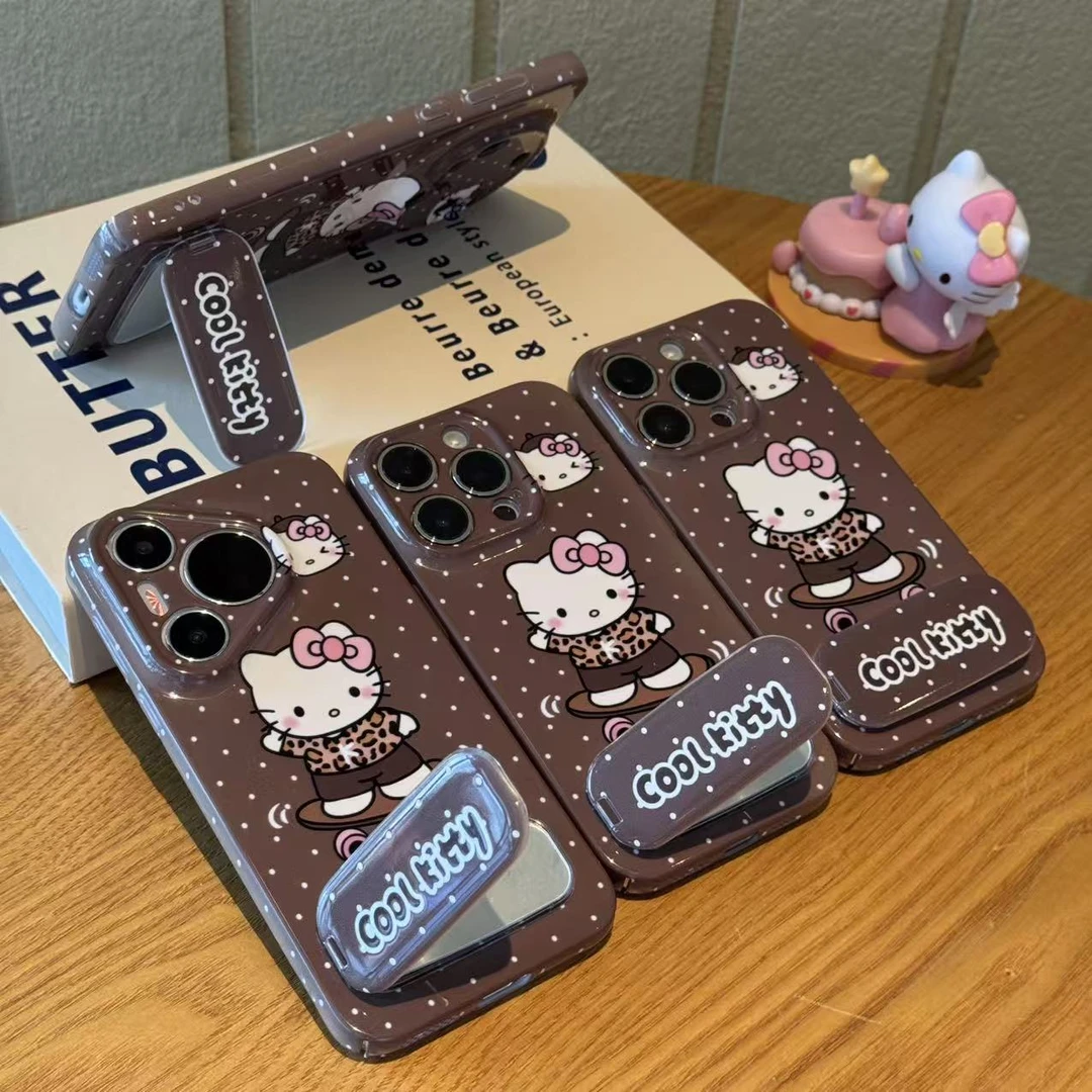 奥菲顿滑板kt猫镜子支架适用苹果17/16菲林手机壳华为vivoppo小米