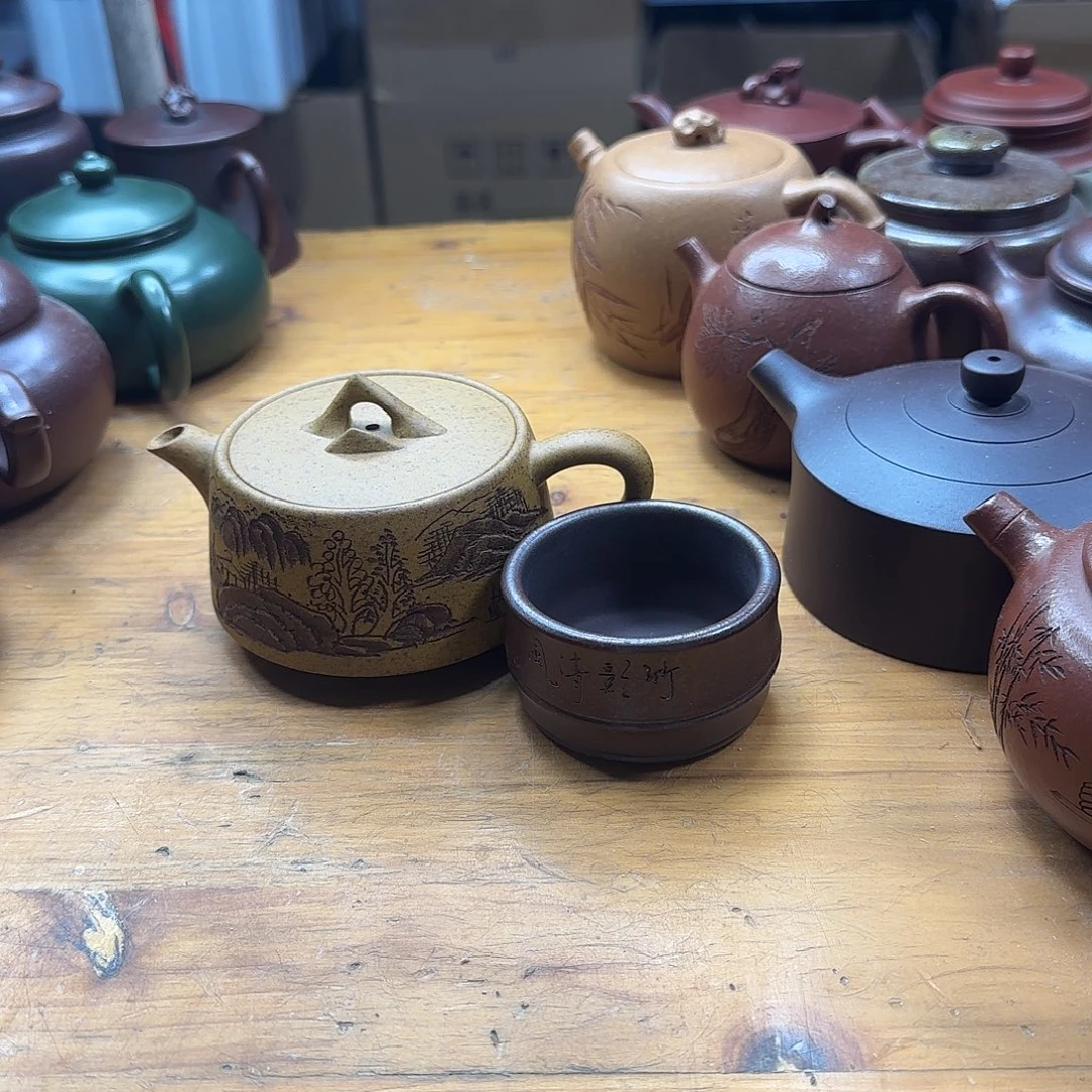茶壶底槽青民间手艺人全手工制作