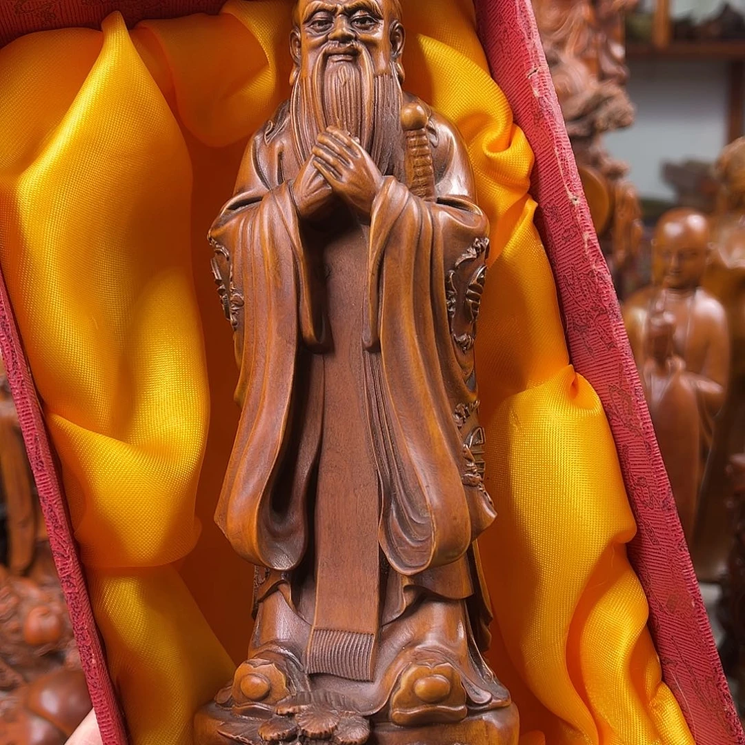 黄杨木黄杨木雕刻高度21厘米