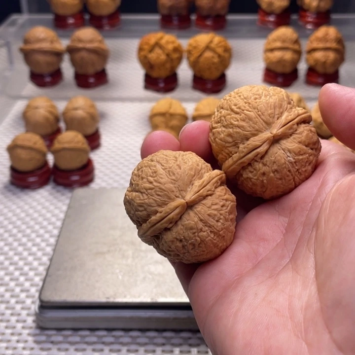 文玩核桃把件50擂鼓双金锤