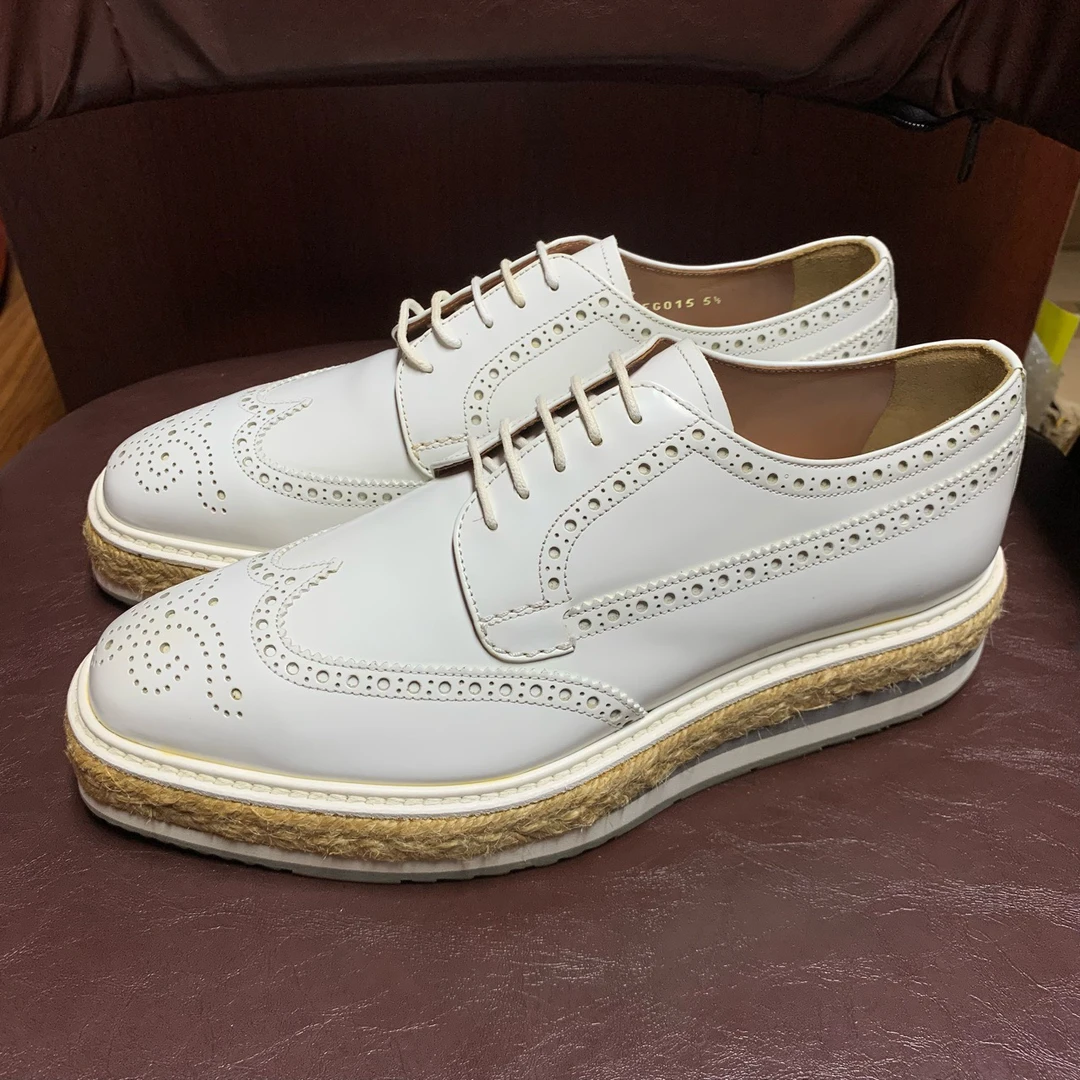 全新/【Prada】普拉达 厚底松糕鞋 5.5码 X8139534