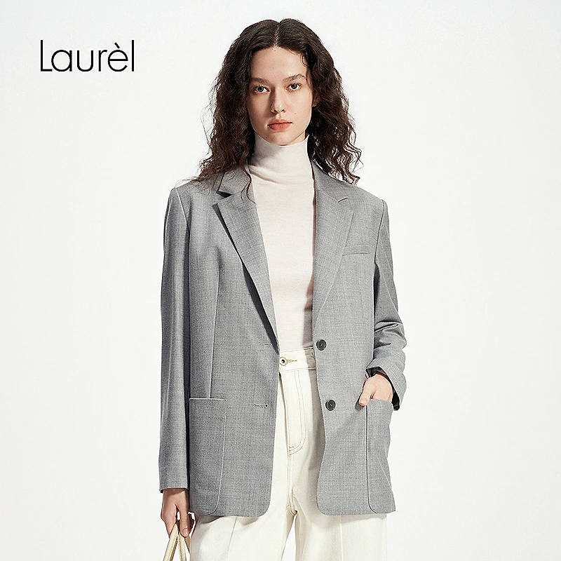Laurel秋冬新款带排口宽松西装女LWD346T05500