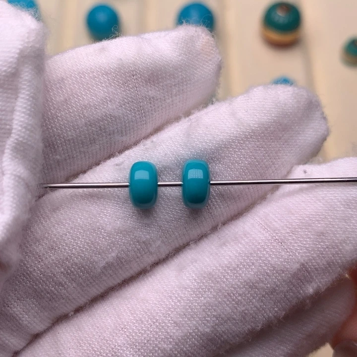 绿松石未镶嵌绿松石隔珠7.2