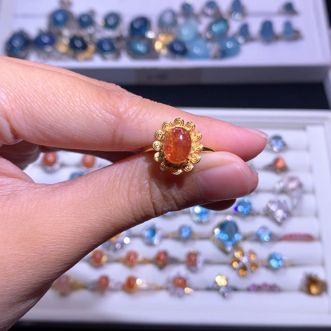 【闪购商品】银S925镶嵌戒指水晶