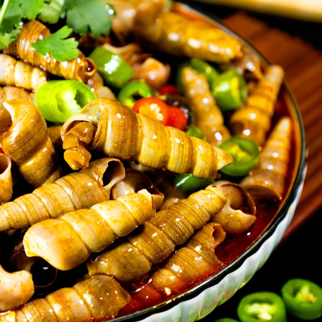 麻辣即食捞汁钉螺小海鲜零食凉拌下饭神器